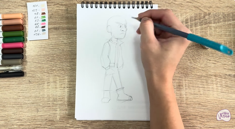 Рисуем Вик из "Побег из будущего"