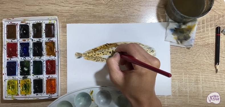 Рисуем Зубатка пёстрая