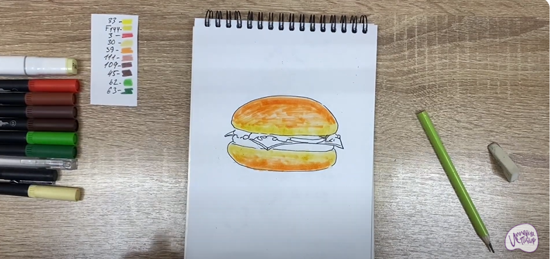 Рисуем Чизбургер