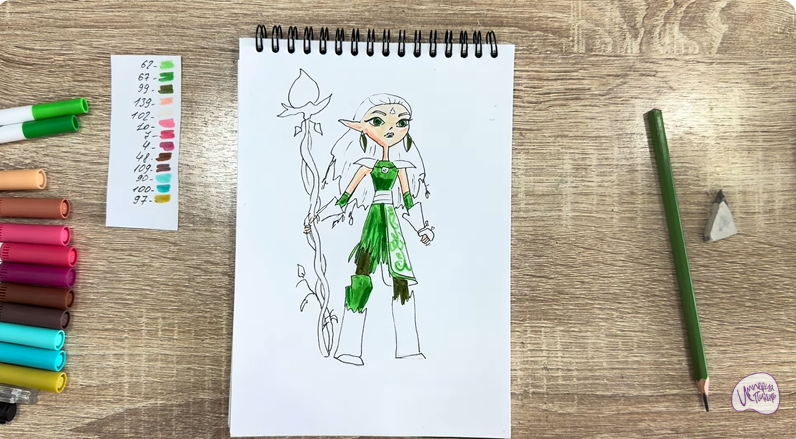 Рисуем Дриада из "Сказочный Патруль"