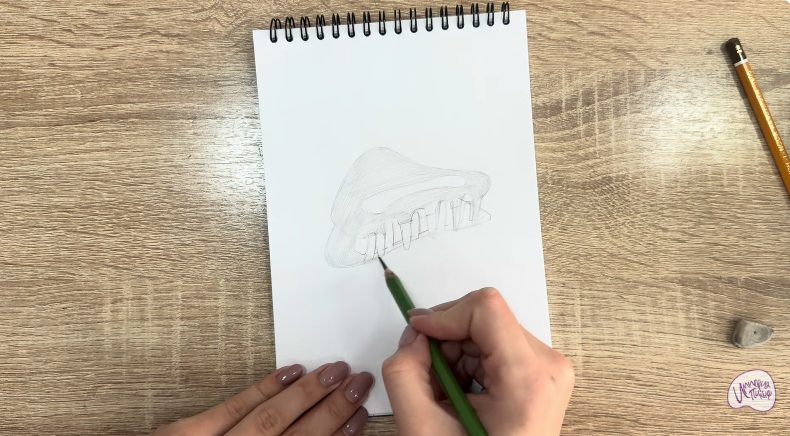 Рисуем Заколка-краб