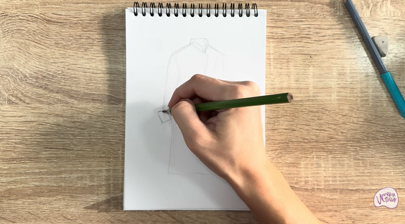 Рисуем Кафтан