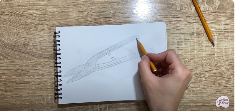 Рисуем Ножницы по металлу