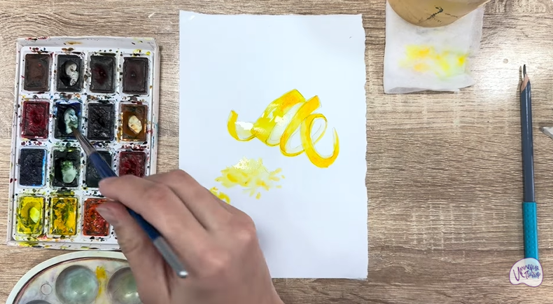 Рисуем Цедра лимона