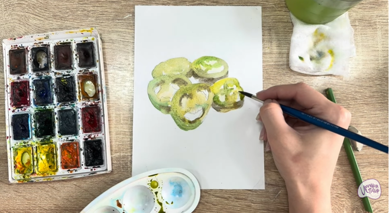 Рисуем Маринованные халапеньо