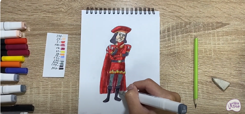 Рисуем Лорд Фаркуад из "Шрека"