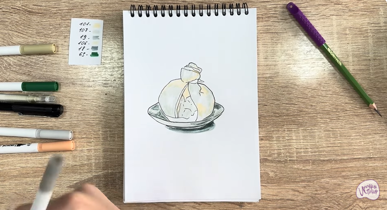 Рисуем Сыр Буратта