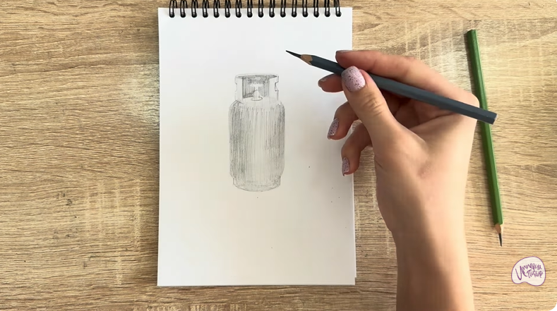 Рисуем Газовый баллон