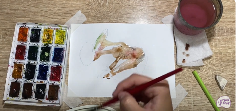 Рисуем Аскокорине торфяная