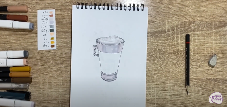 Рисуем Раф кофе