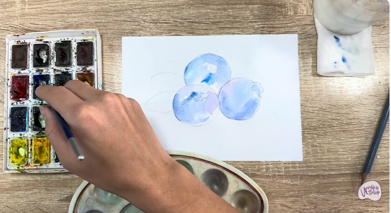 Рисуем Голубика