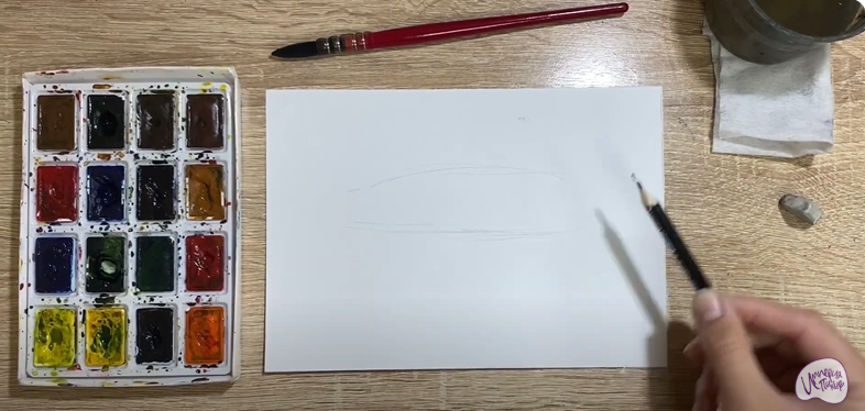 Рисуем Зубатка пёстрая