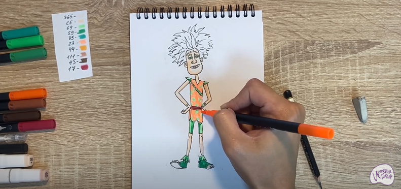 Рисуем Маракуда из мультфильма "Маракуда"
