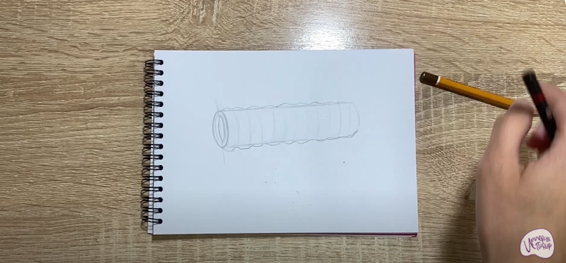 Рисуем Ролик массажный