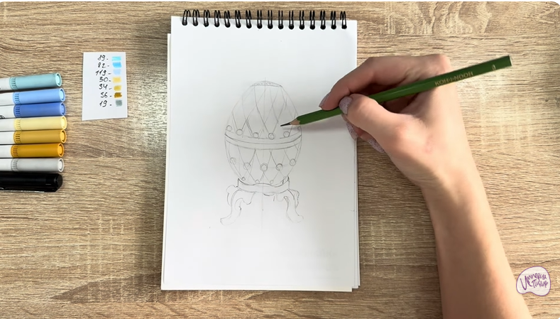 Рисуем Яйцо Фаберже