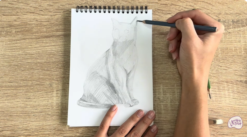 Рисуем Бурманский кот