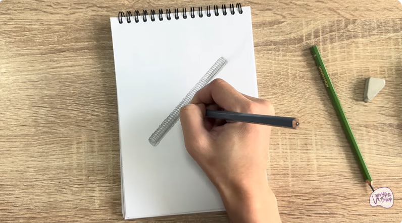 Рисуем Шпилька резьбовая