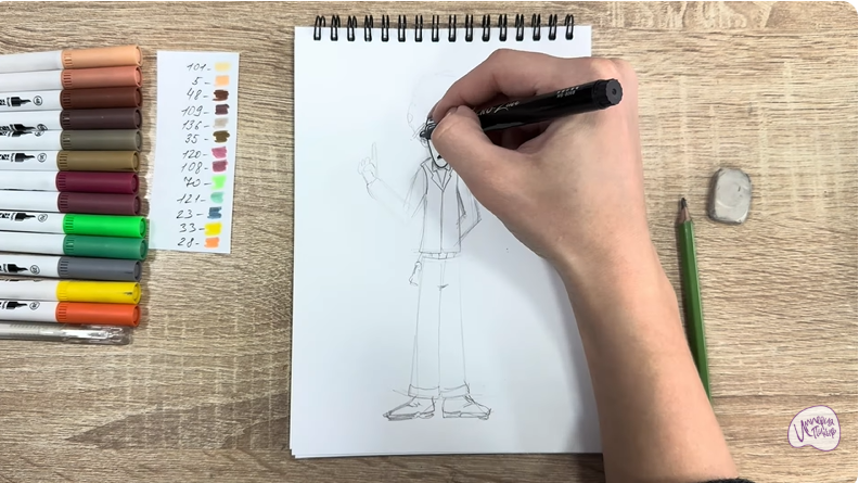 Рисуем Док Динозавров из «Доктор Динозавров»