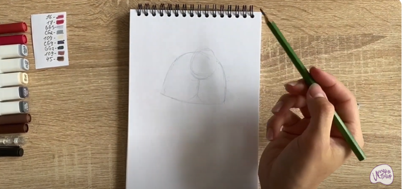 Рисуем Шнюк из "Лунтика"