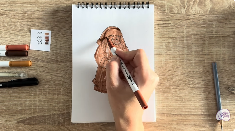 Рисуем Шоколадный Дед Мороз