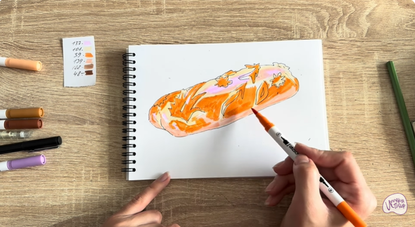 Рисуем Кулебяка