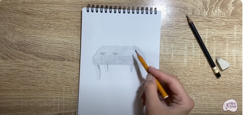 Рисуем Банкетка
