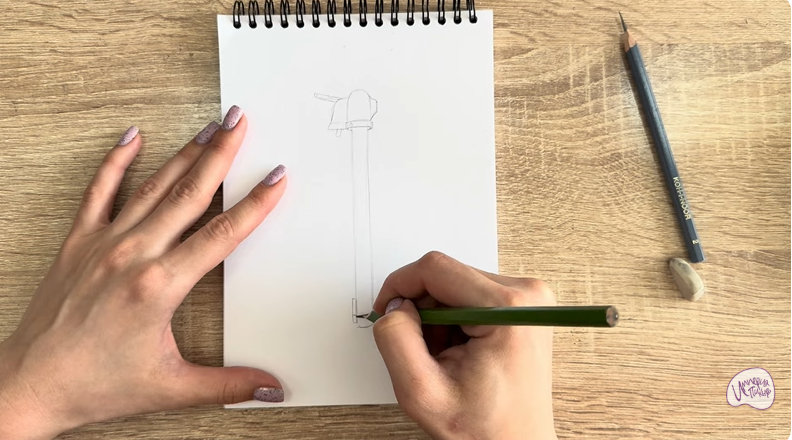 Рисуем Колонка водоразборная