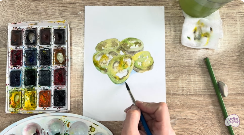 Рисуем Маринованные халапеньо