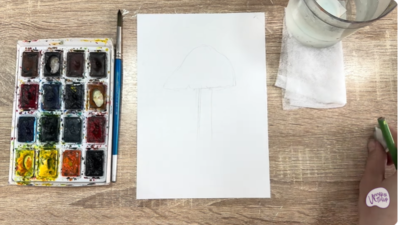 Рисуем Колпак кольчатый