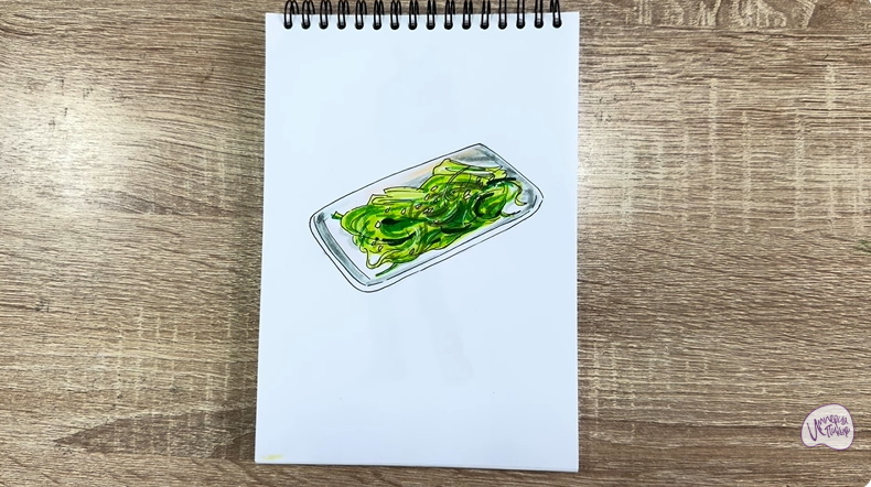 Рисуем Салат "чука"