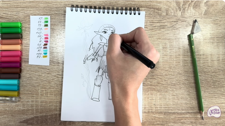 Рисуем Дриада из "Сказочный Патруль"