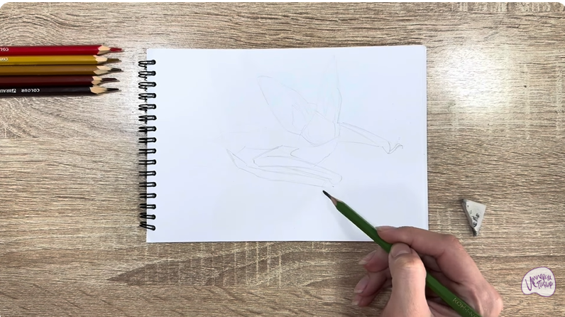 Рисуем Бурый ушан