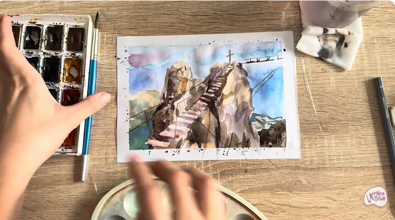 Рисуем Гора Ай-Петри