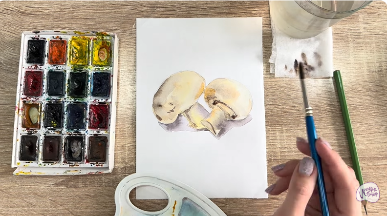 Рисуем Шампиньоны