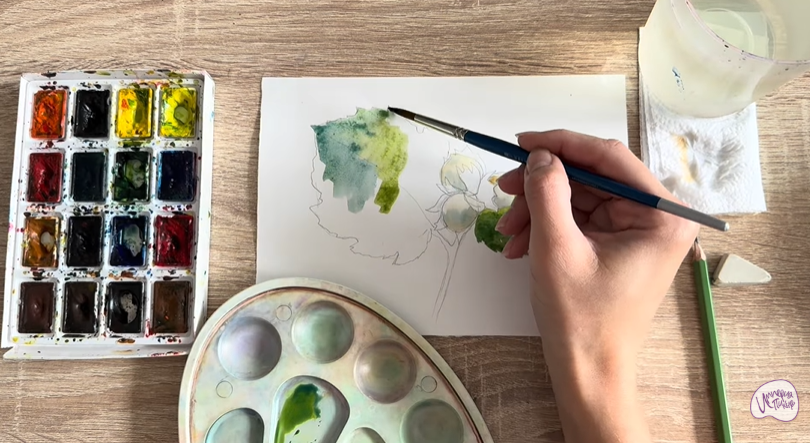 Рисуем Лещина