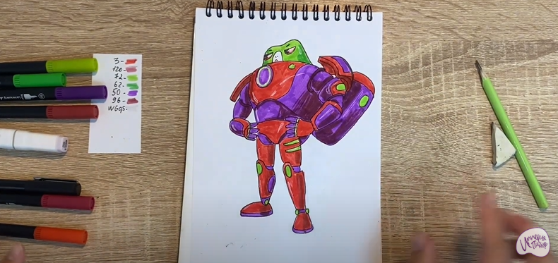 Рисуем Супергерой из "Геройчики"