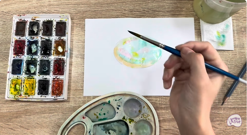 Рисуем Камень опал