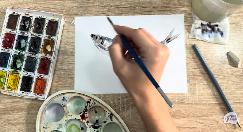 Рисуем Селёдка