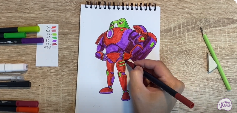Рисуем Супергерой из "Геройчики"