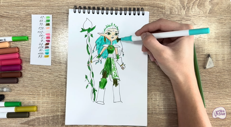 Рисуем Дриада из "Сказочный Патруль"