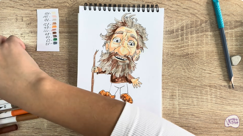 Рисуем Нафаня из фильма "Домовёнок Кузя"