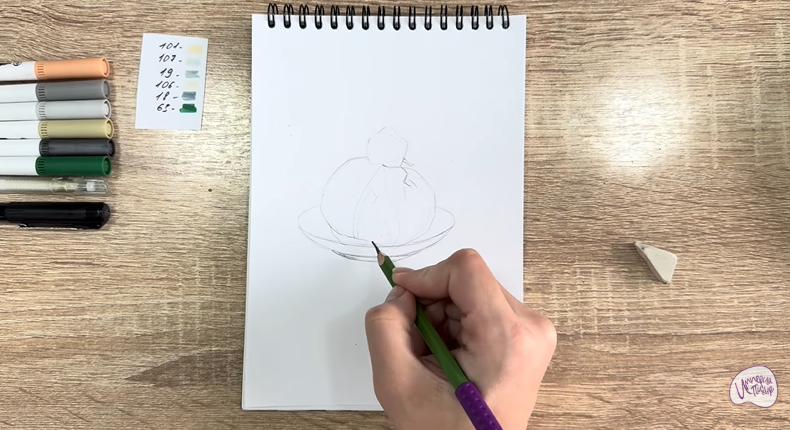 Рисуем Сыр Буратта