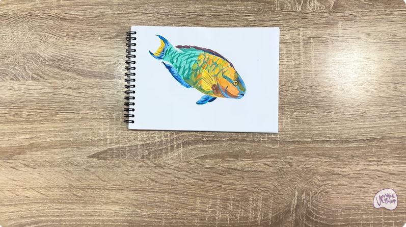 Рисуем Рыба-попугай Рисуем Рыба-попугай