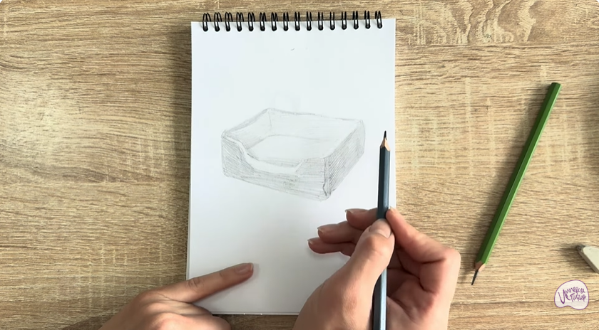 Рисуем Лежанка для кошки
