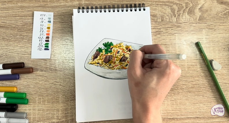 Рисуем Плов