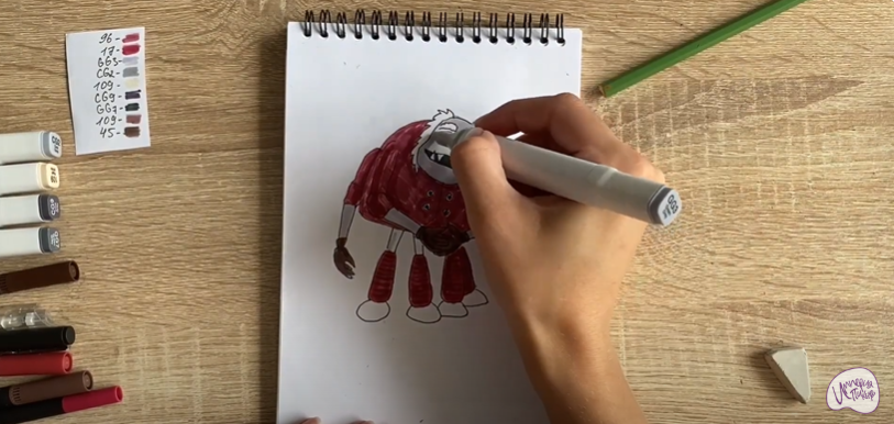 Рисуем Шнюк из "Лунтика"