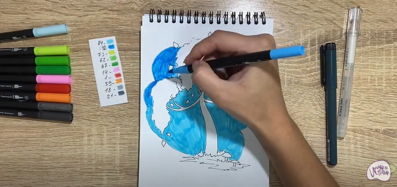 Рисуем Берёза из сказки