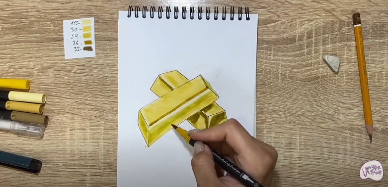 Рисуем Золото
