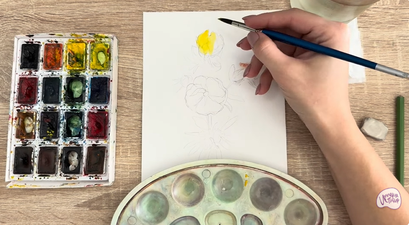 Рисуем Лапчатка