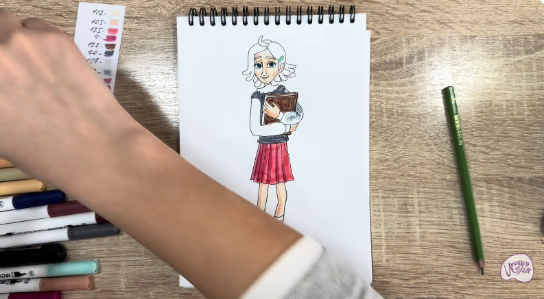 Рисуем Рина Винилион из" Доктор Динозавров"